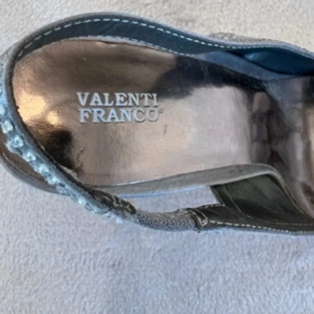 Valenti Franco Women's High Heels Sequin 10 Gray